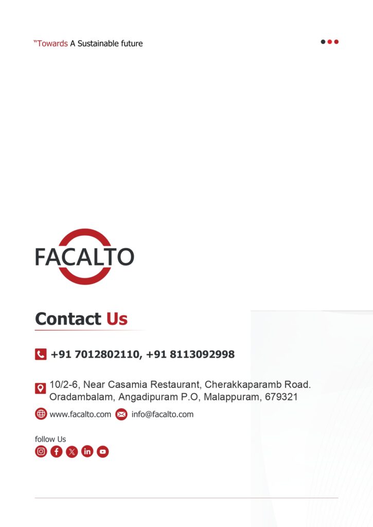 alt="Facalto contact details section featured in company profile"